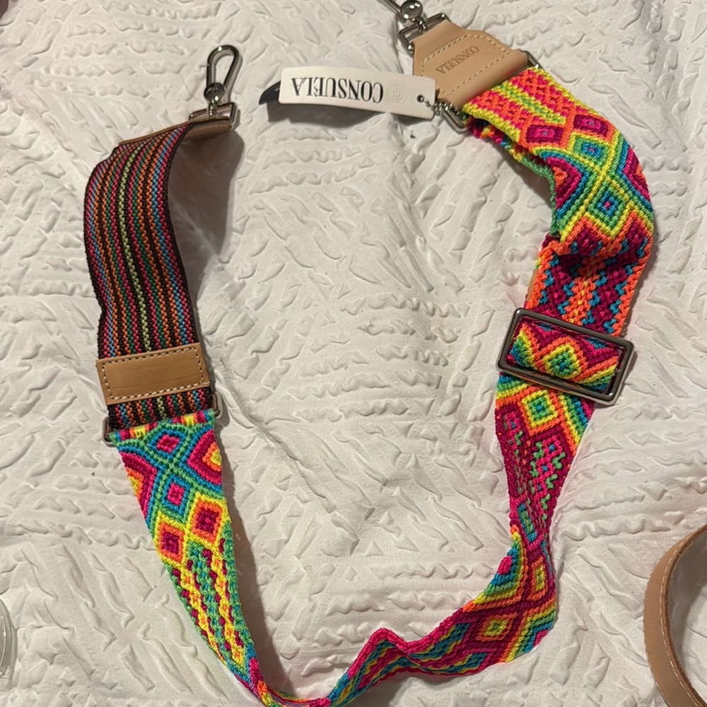 Consuela Mia tai crossbody Colorful Woven strap